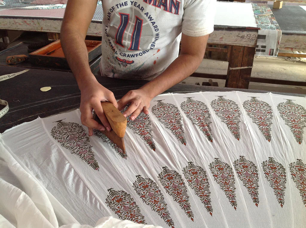 Gulmohar Handblock Printed Dohar (8824488493273) (8824515625177) (8824519000281)