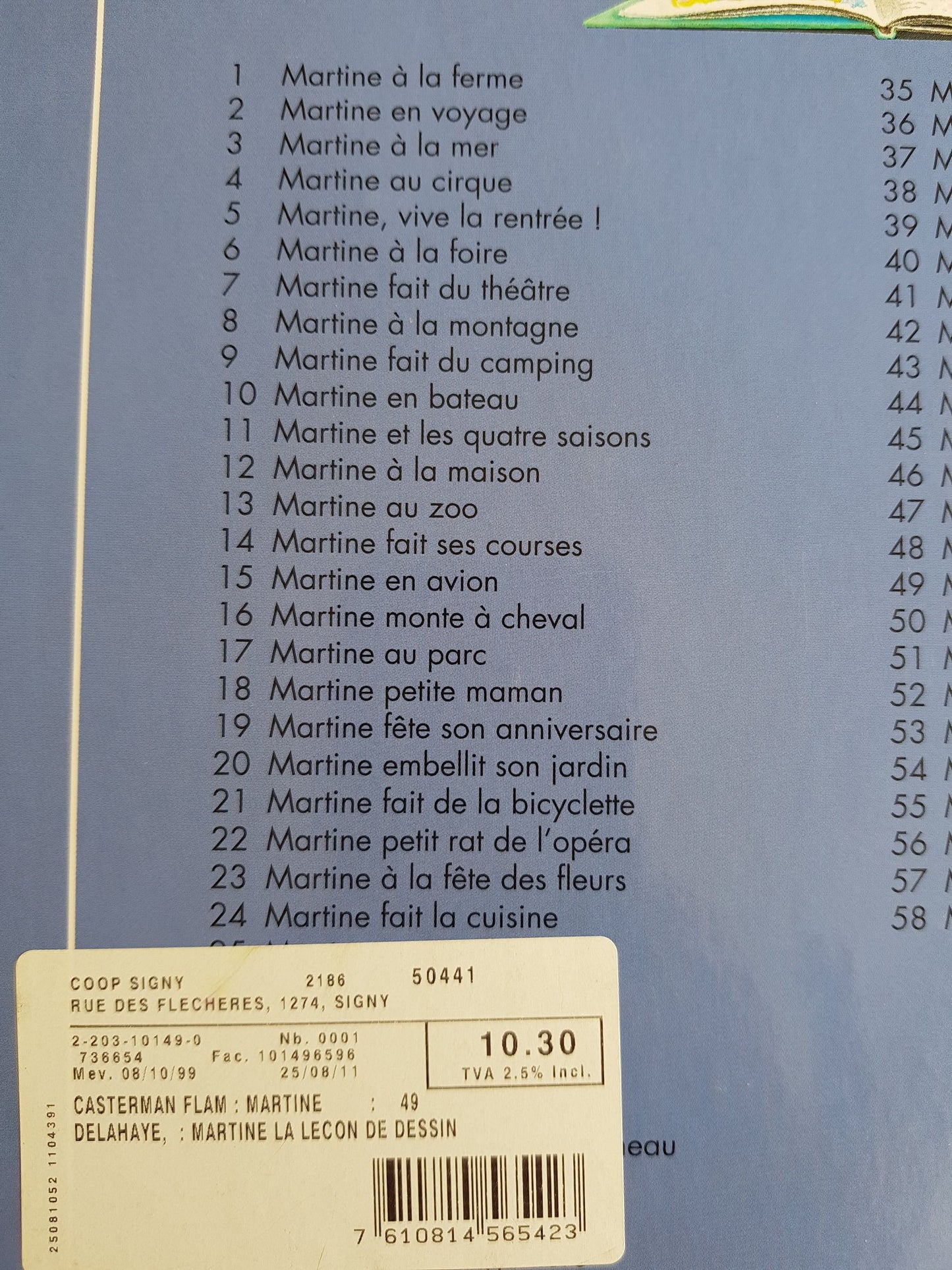 3 Livres: Martine - un mercredi pas comme les autres, princesses et chevaliers, la leçon de dessin Like New Martine (4605664362551)