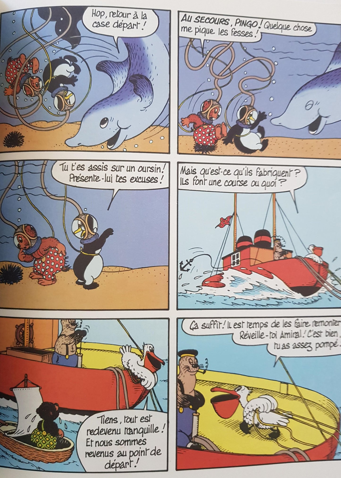 3 Livres: Petzi en plongée, Petzi aux pyramides, Petzi construit son bateau Well Read Petzi (4597649178679)