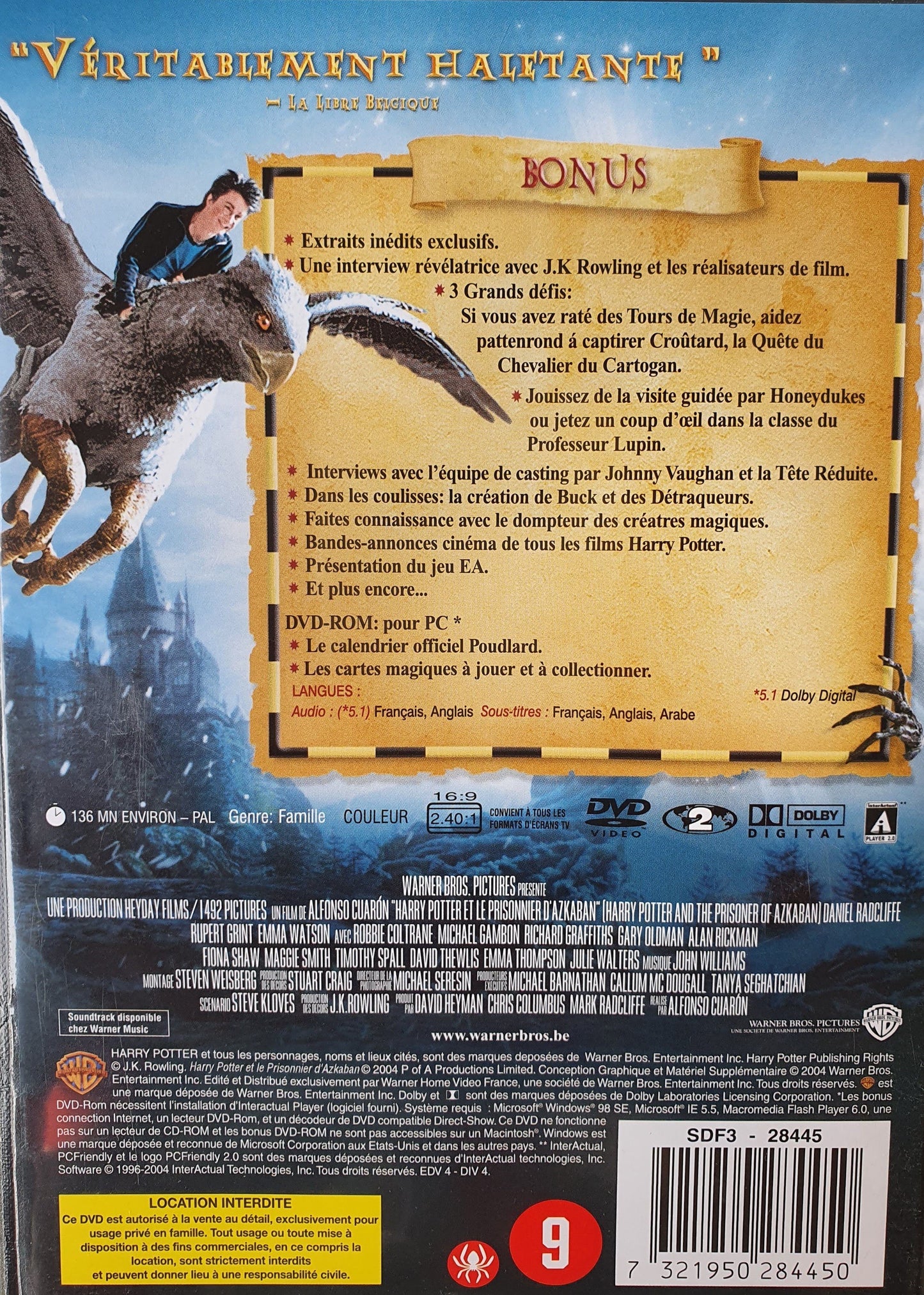 4 DVD for Harry Potter En, FR Harry Potter (4601804488759)