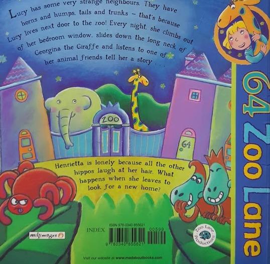 64 Zoo Lane: Henrietta The Hairy Hippo Like New, 3+Yrs Recuddles.ch (6618727907513)