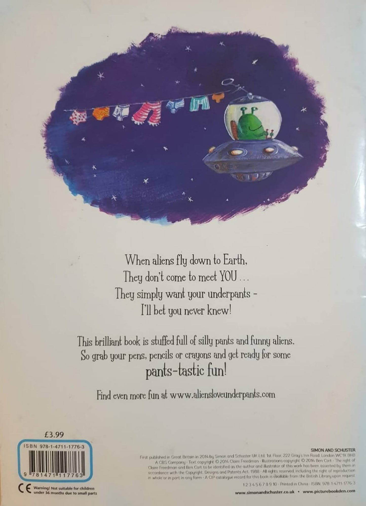 Aliens Love Underpants Stickers and colouring Book Well Read Recuddles.ch (6228979646649)