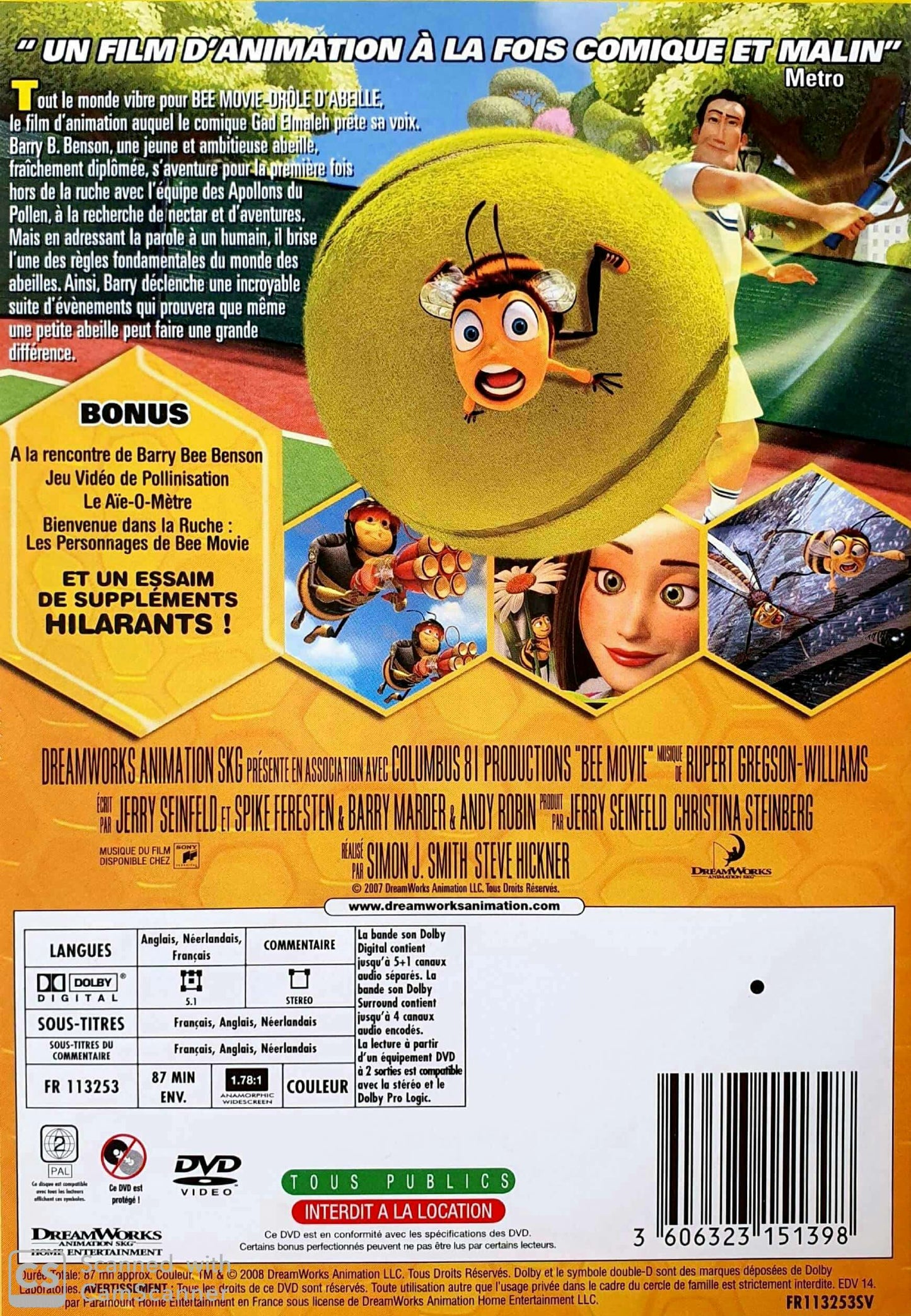 Bee Movie EN, FR ReCuddles (4606740365367)