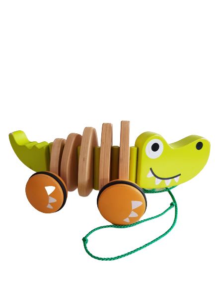 Crocodile Pull Wooden Toy Very Good The Gift Box Project (6114661040313)