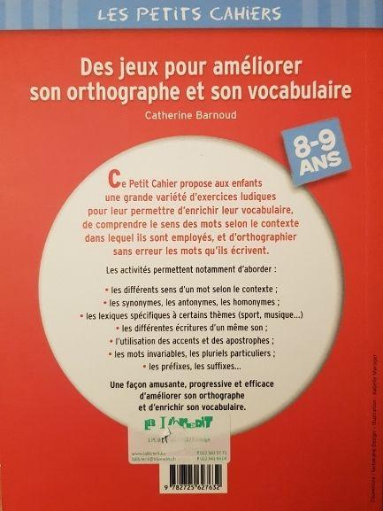 Des jeux pour améliorer son orthograph et son vocabulaire Like New Not Appicable (4626503041079)