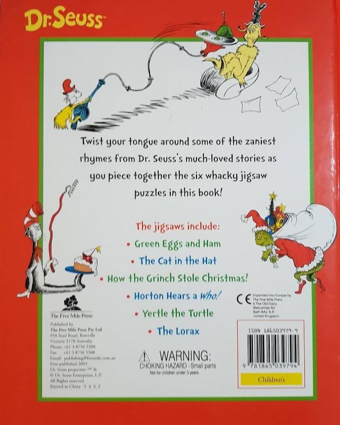Dr Seuss Green Eggs and Ham and Other Stories Jigsaw Large Very Good Dr Seuss (6216142880953)
