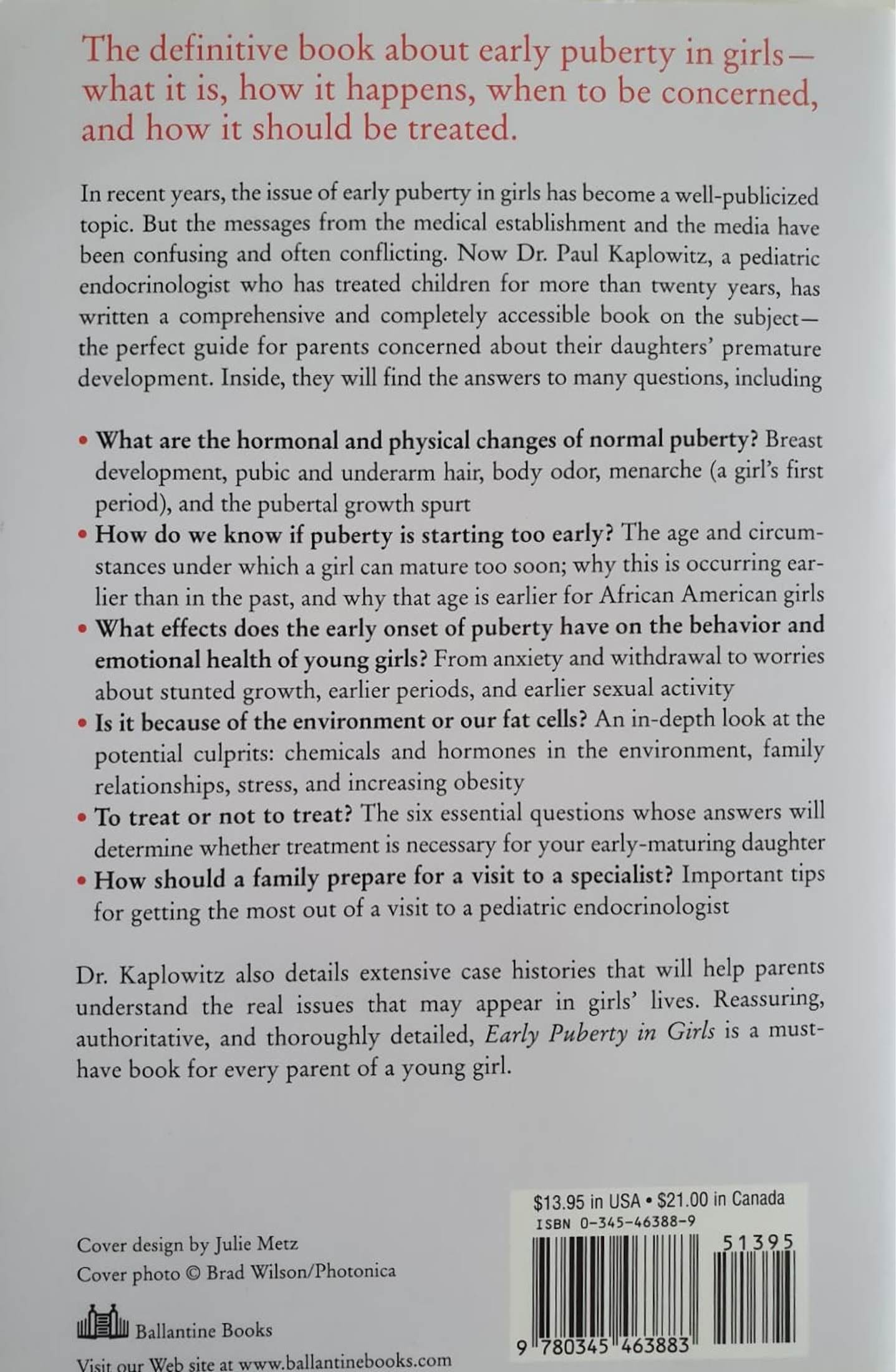 Early Puberty in Girls Like New Not Applicable (6088809218233)