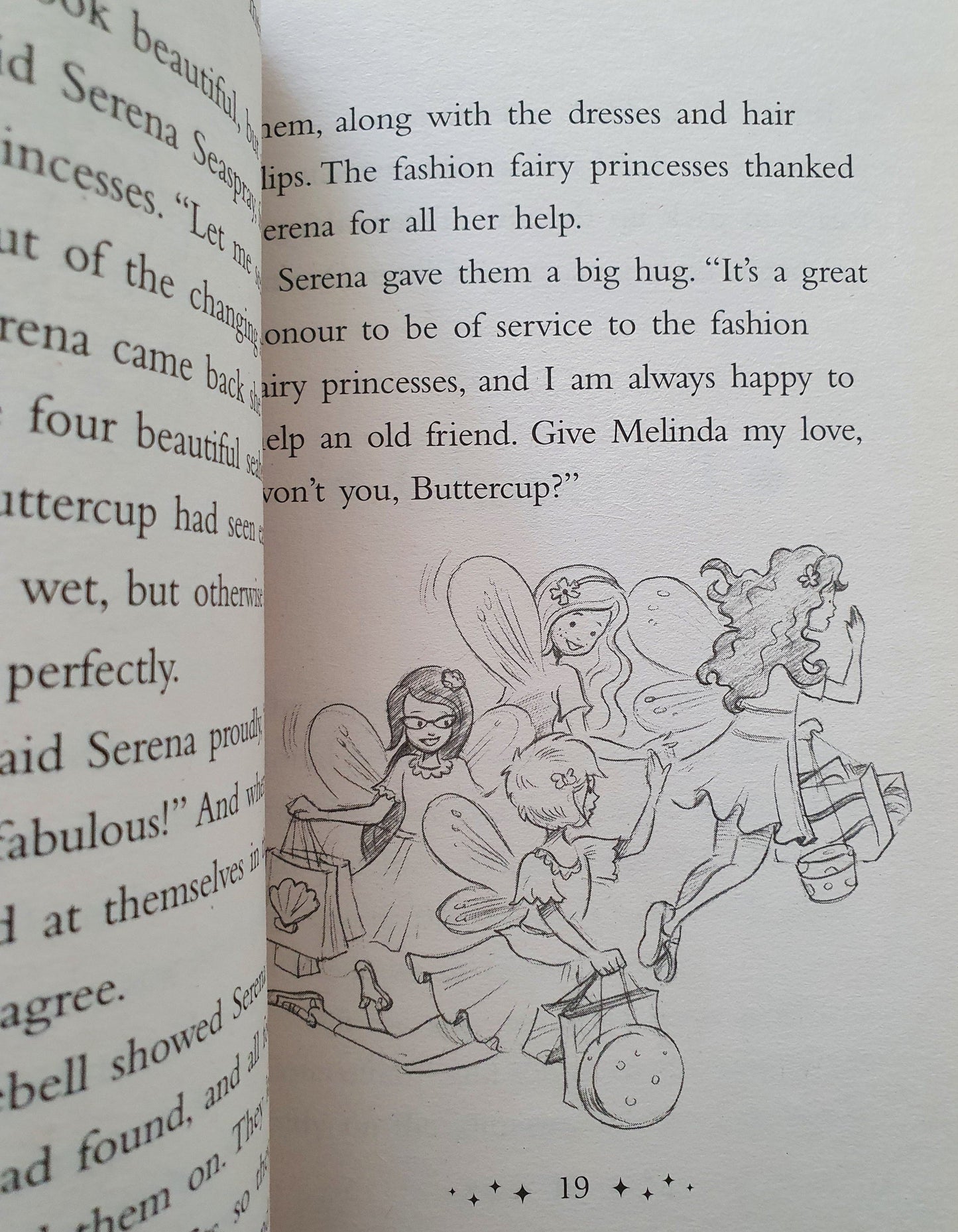 Fashion Fairy Princess Buttercup in Glitter Ocean. Very Good Not Applicable (4614322651191)