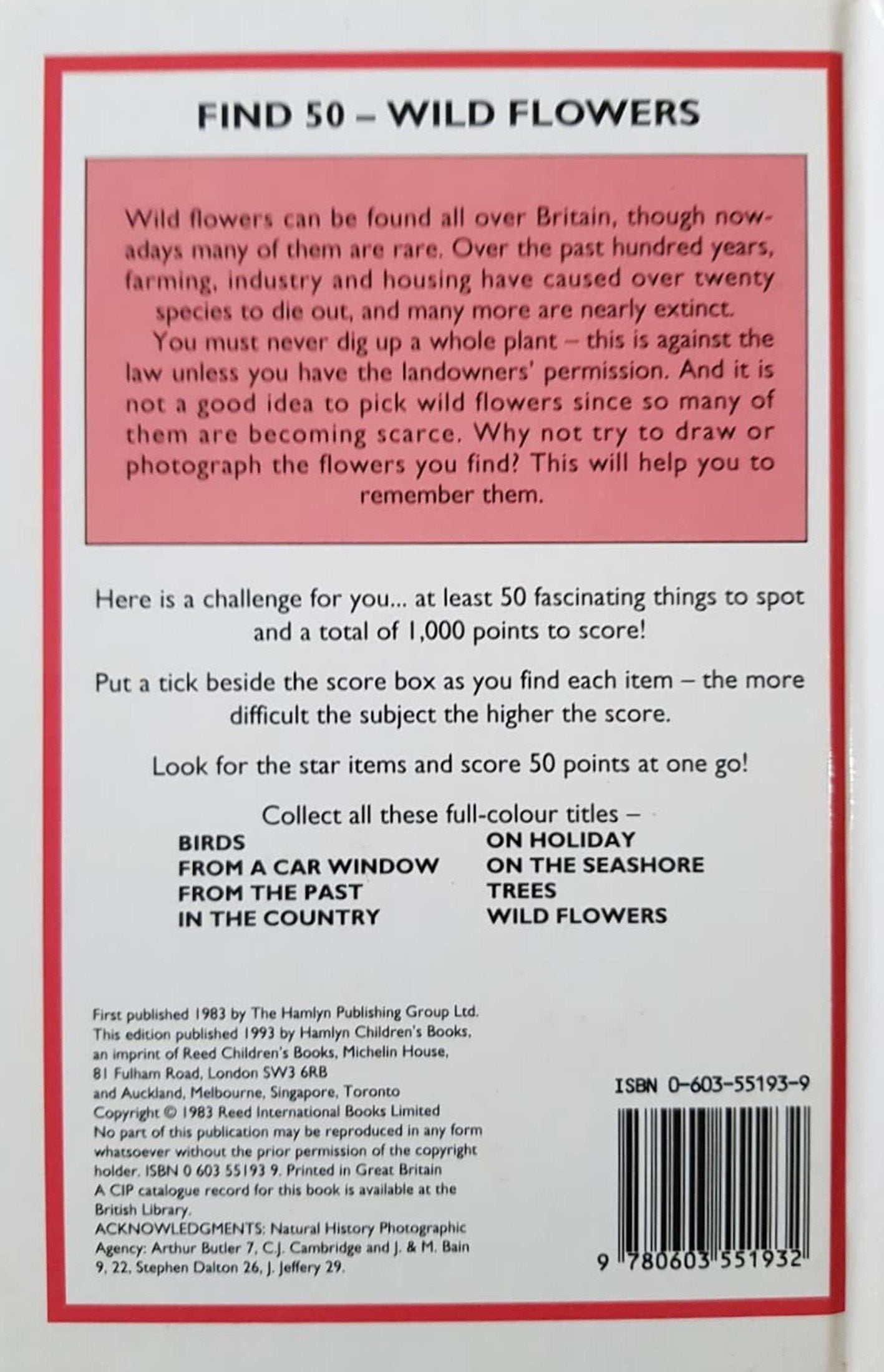 FIND 50 WILD FLOWERS Like New, 12+ Yrs Recuddles.ch (6572956352697)