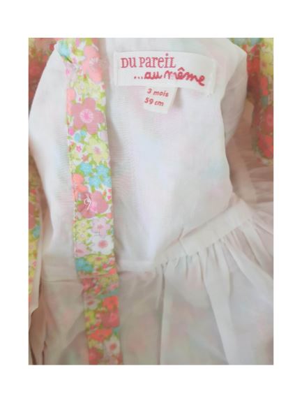 Floral Dress Du pareil au meme, 3-4 months (59 cm) Du pareil au meme (4608319619127)