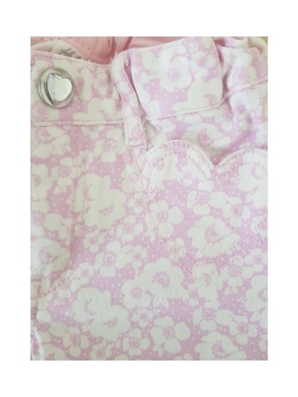 Floral Pink Pants H&M, 4-6 months (68 cm) H&M (4608319586359)