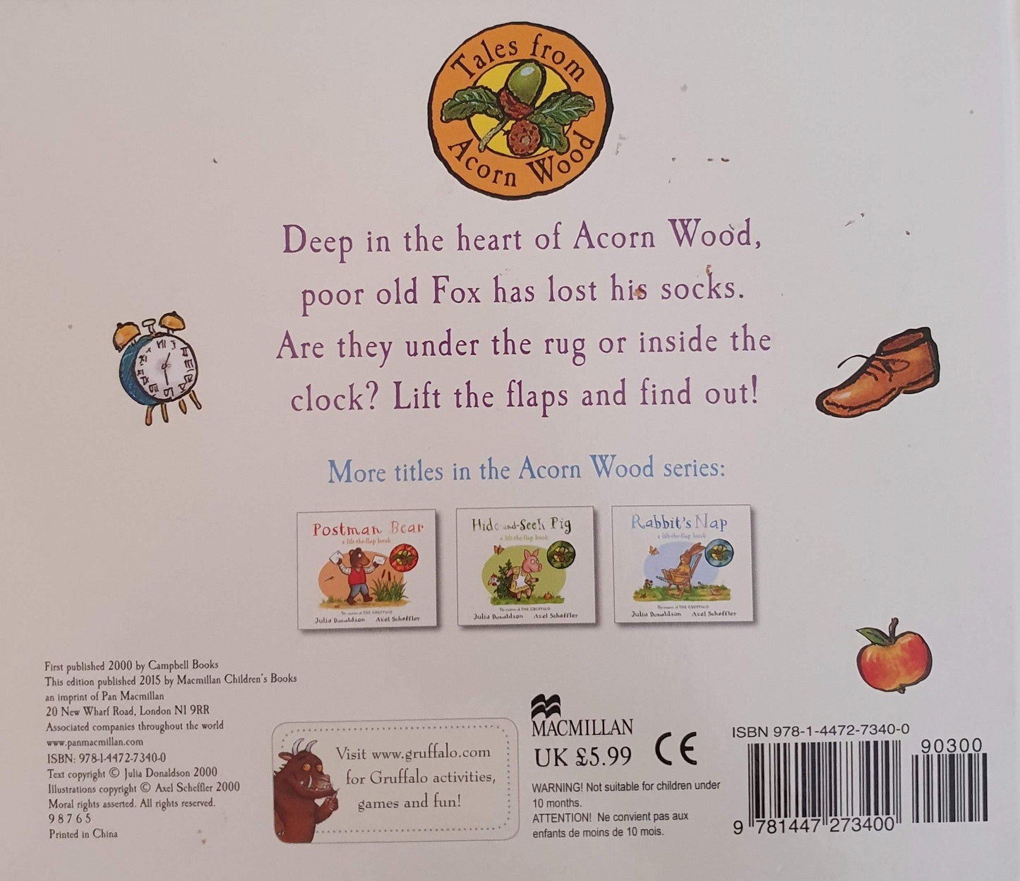 Fox's Socks Like New,English Julia Donaldson (6088029405369)