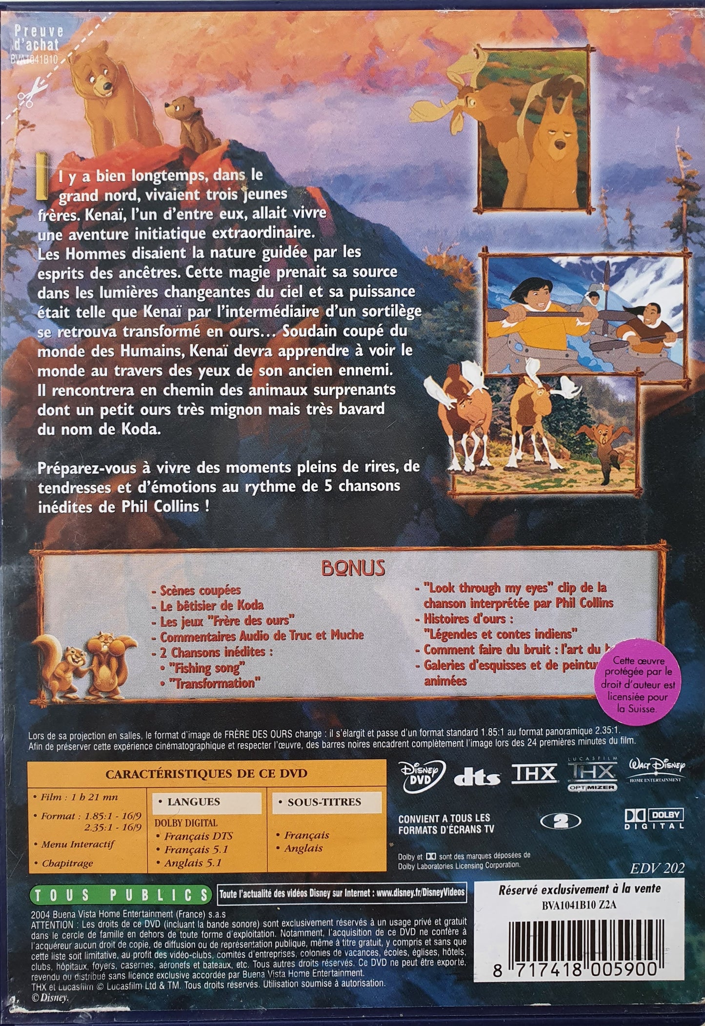 Frere Des Ours EN, FR Disney (4601804718135)