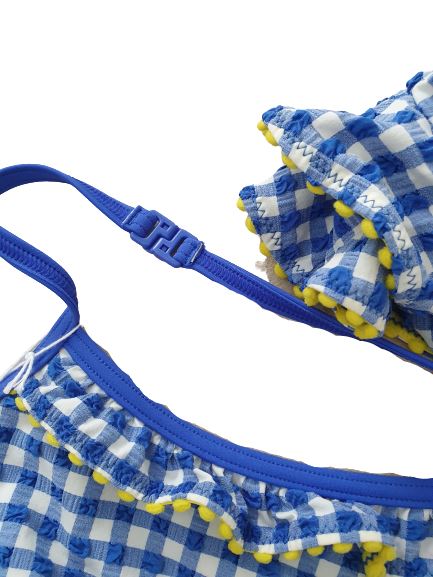 Frill Bikini Set - Blue Mini Boden, 3-4 yrs Mini Boden (4608320012343)