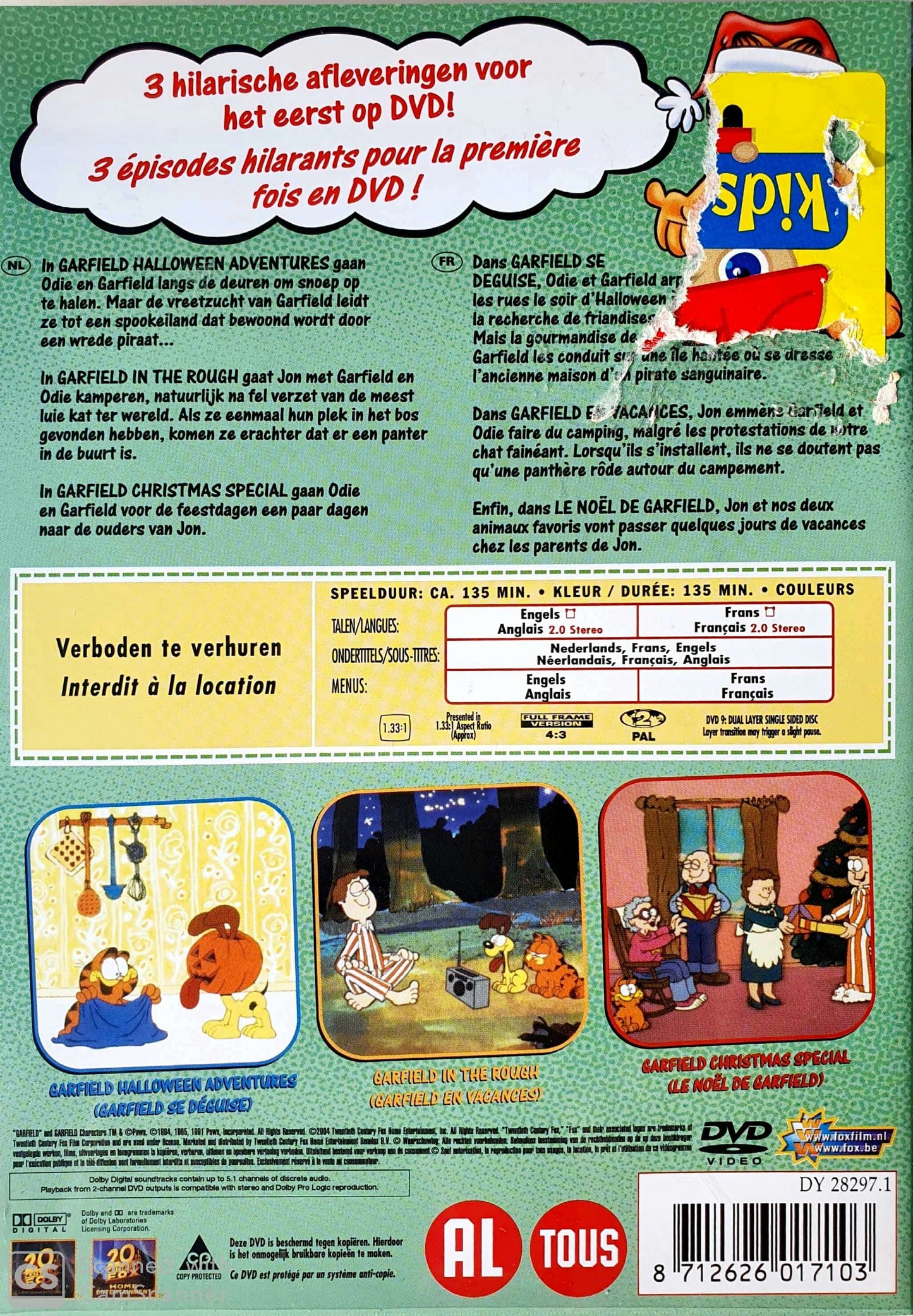 Garfield: Holiday Celebrations EN, FR ReCuddles (4606741053495)