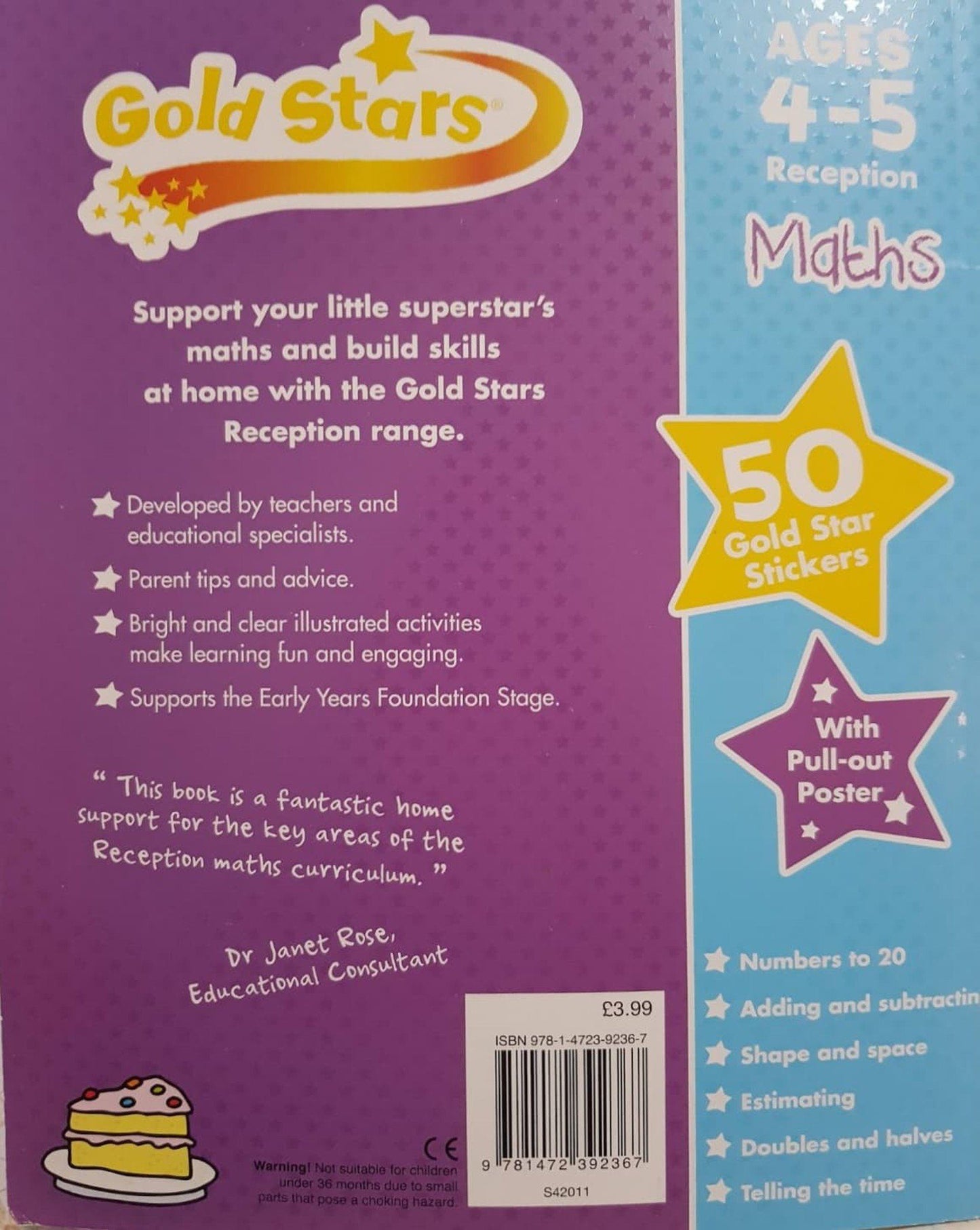 Gold Stars MATHS Very Good, 4-5 Yrs Recuddles.ch (6706330894521)