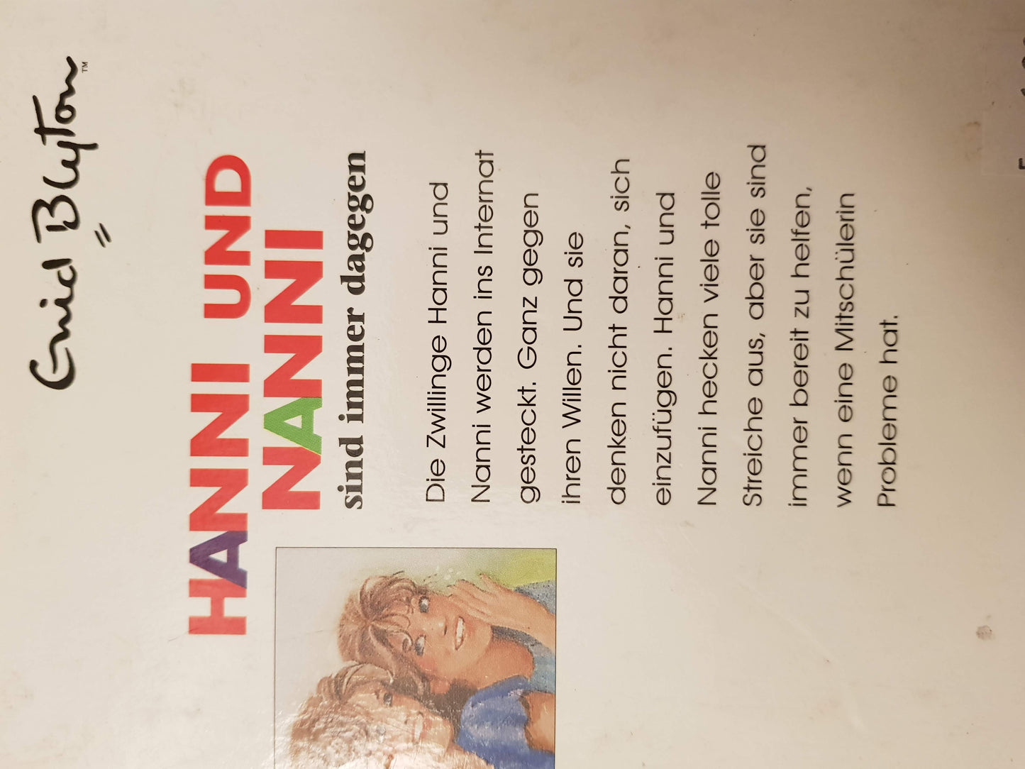 Hanni und Nanni Sind Immer Dagegen Like New Enid Blyton (4617713549367)