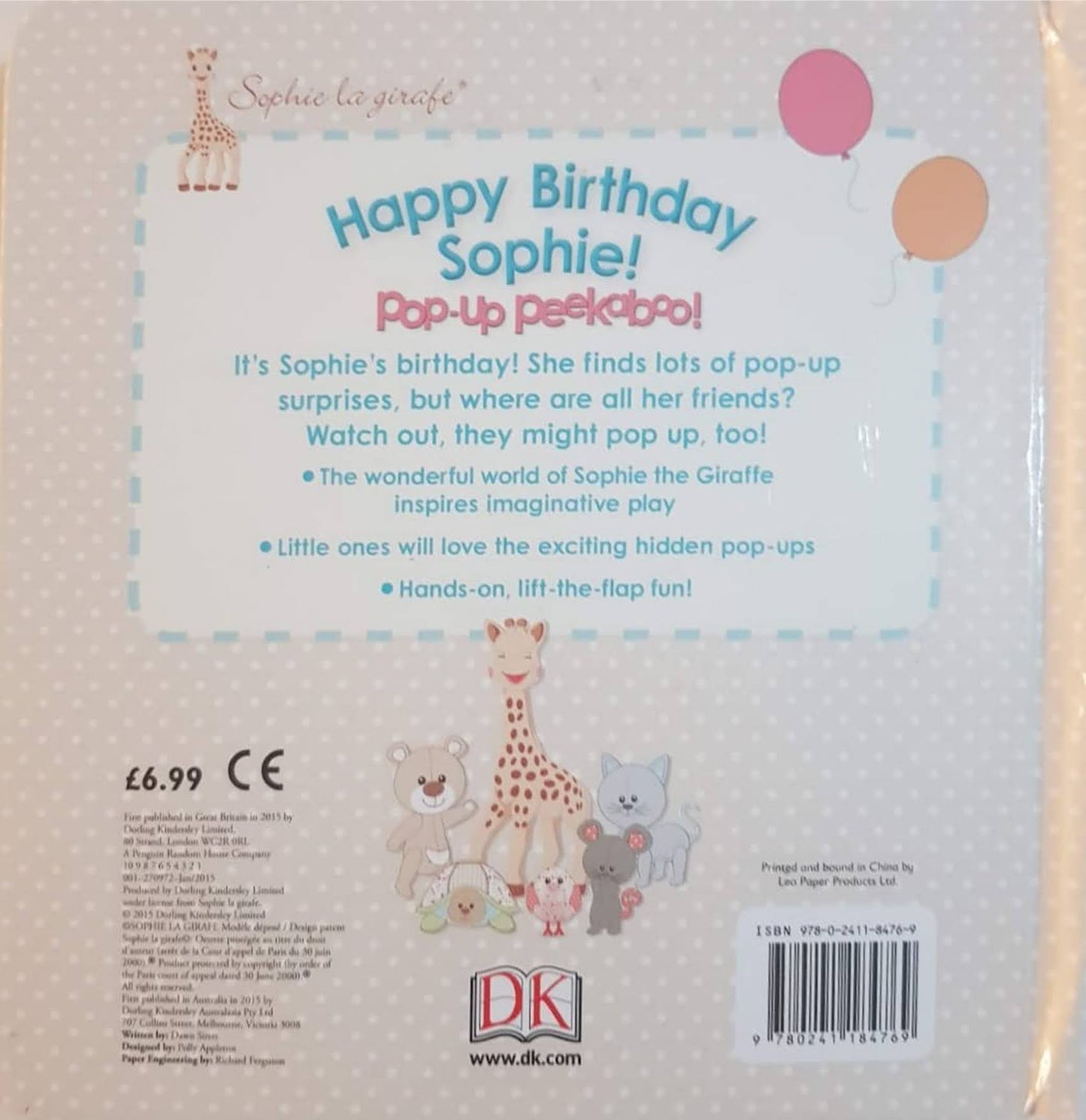Happy Birthday Sophie Pop-up-peekaboo! Like New Recuddles.ch (6228979318969)