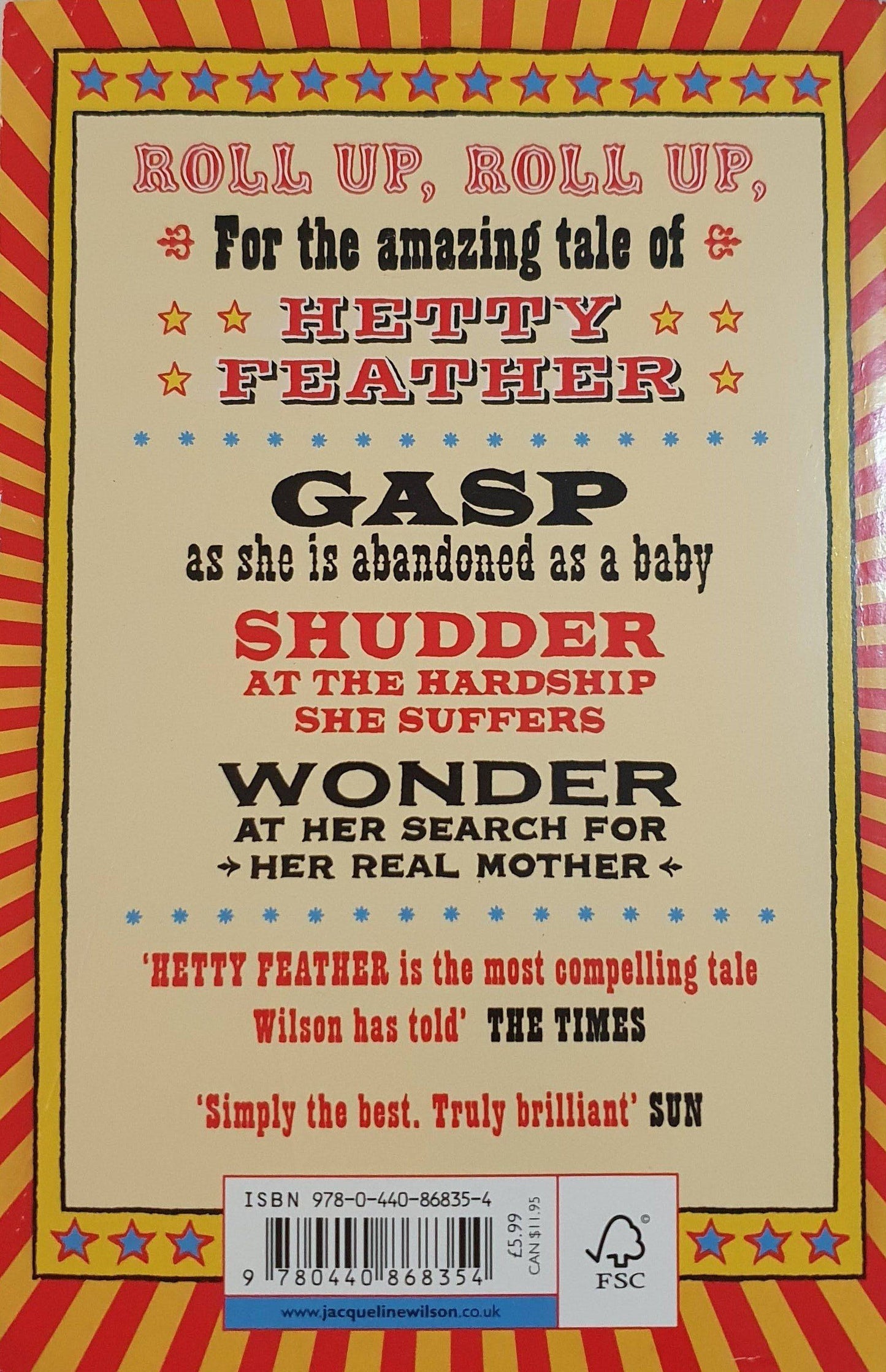 Hetty Feather Like New Jacqueline Wilson (6235114733753)