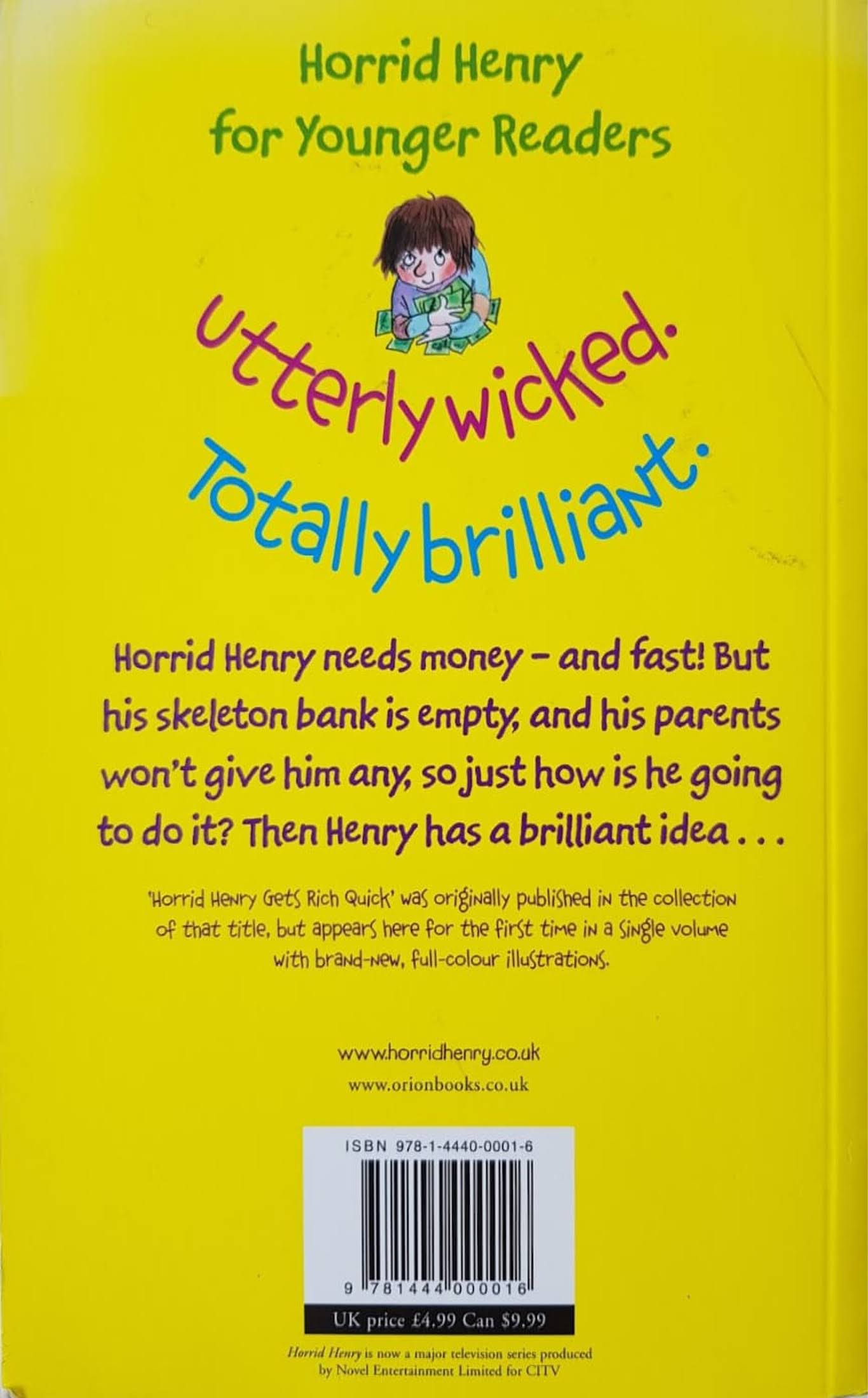 Horrid Henry Gets Rich Quick Like New, 0-5 Yrs Horrid Henry (6557552935097)