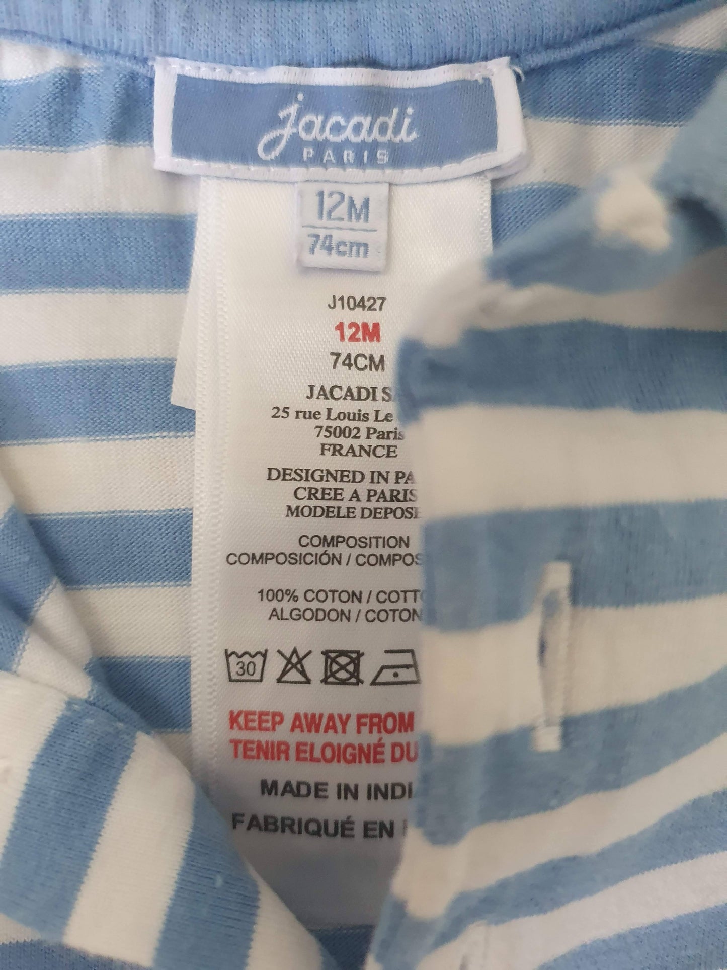 Jacadi Paris Very Good, 9 months, 74 cm Jacadi Paris (7026672271545)