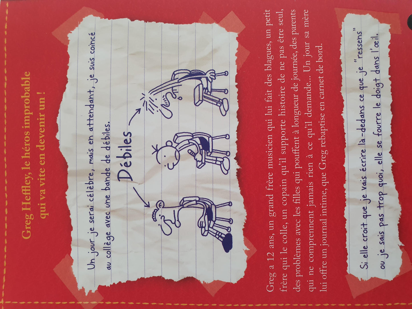 Journal d'un dégonflé carnet de bord de Greg Like New Diary of a Wimpy Kid (6169437765817)