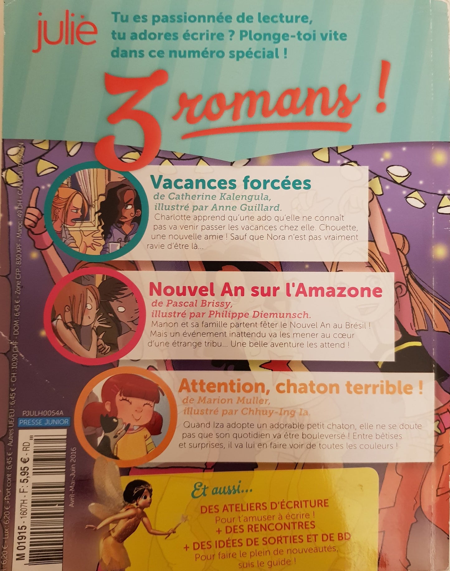 Julie 3 super romans A Dévorer Like New Julie (6049525366969)