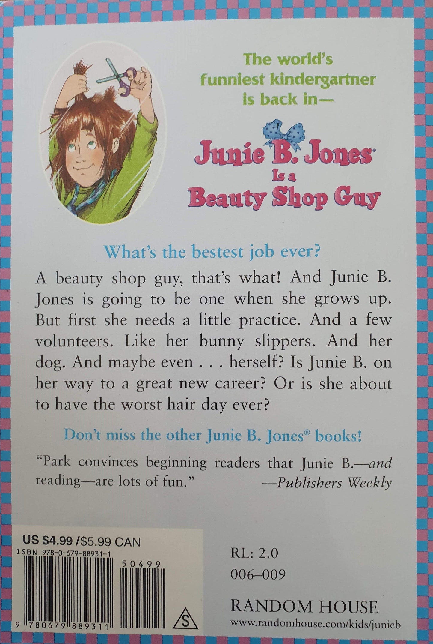 Junie B. Jones is a Beauty Shop Guy Very Good ,9-12 years Recuddles.ch (6639366635705)