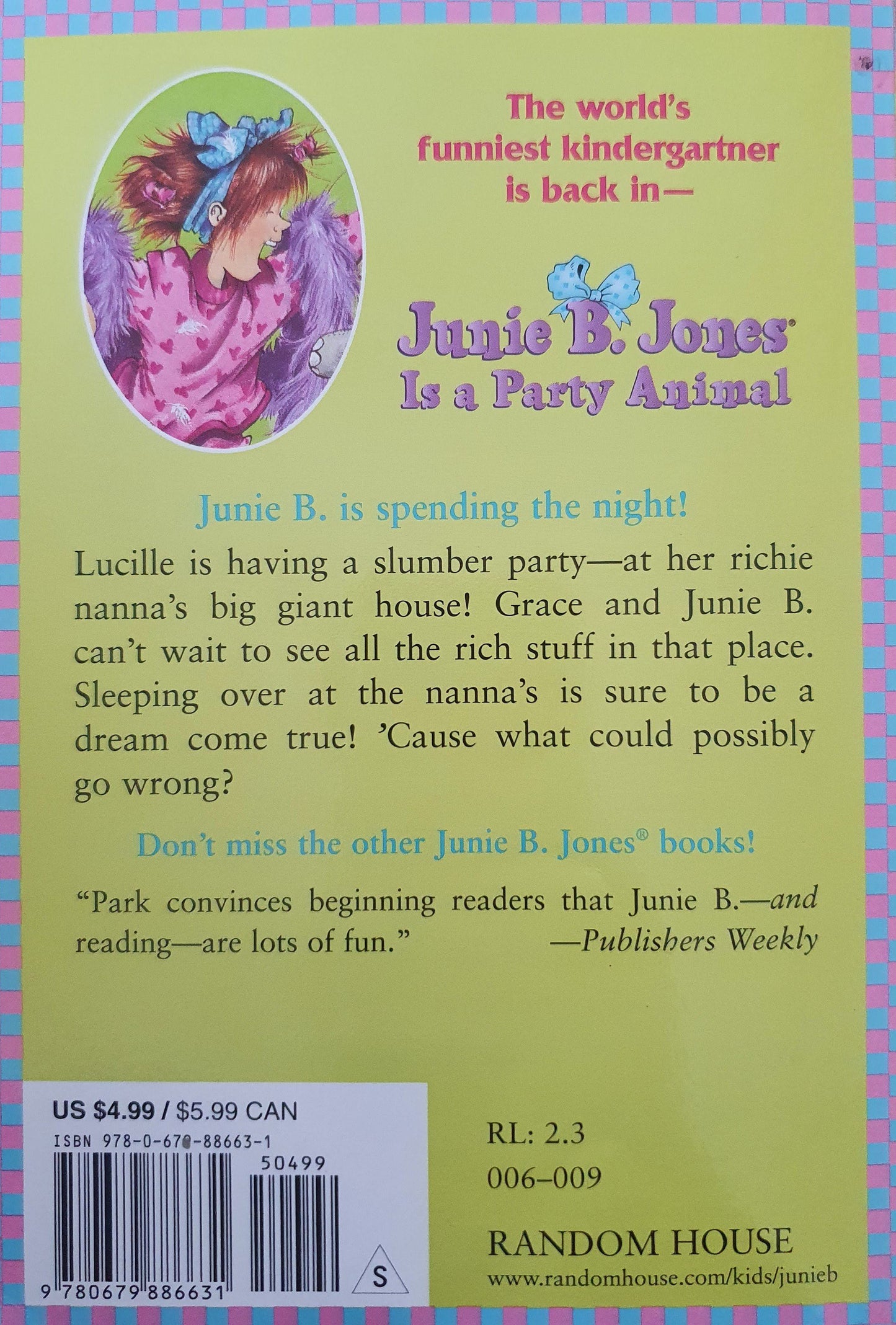 Junie B. Jones is a Party Animal Very Good ,9-12 years Recuddles.ch (6639370043577)