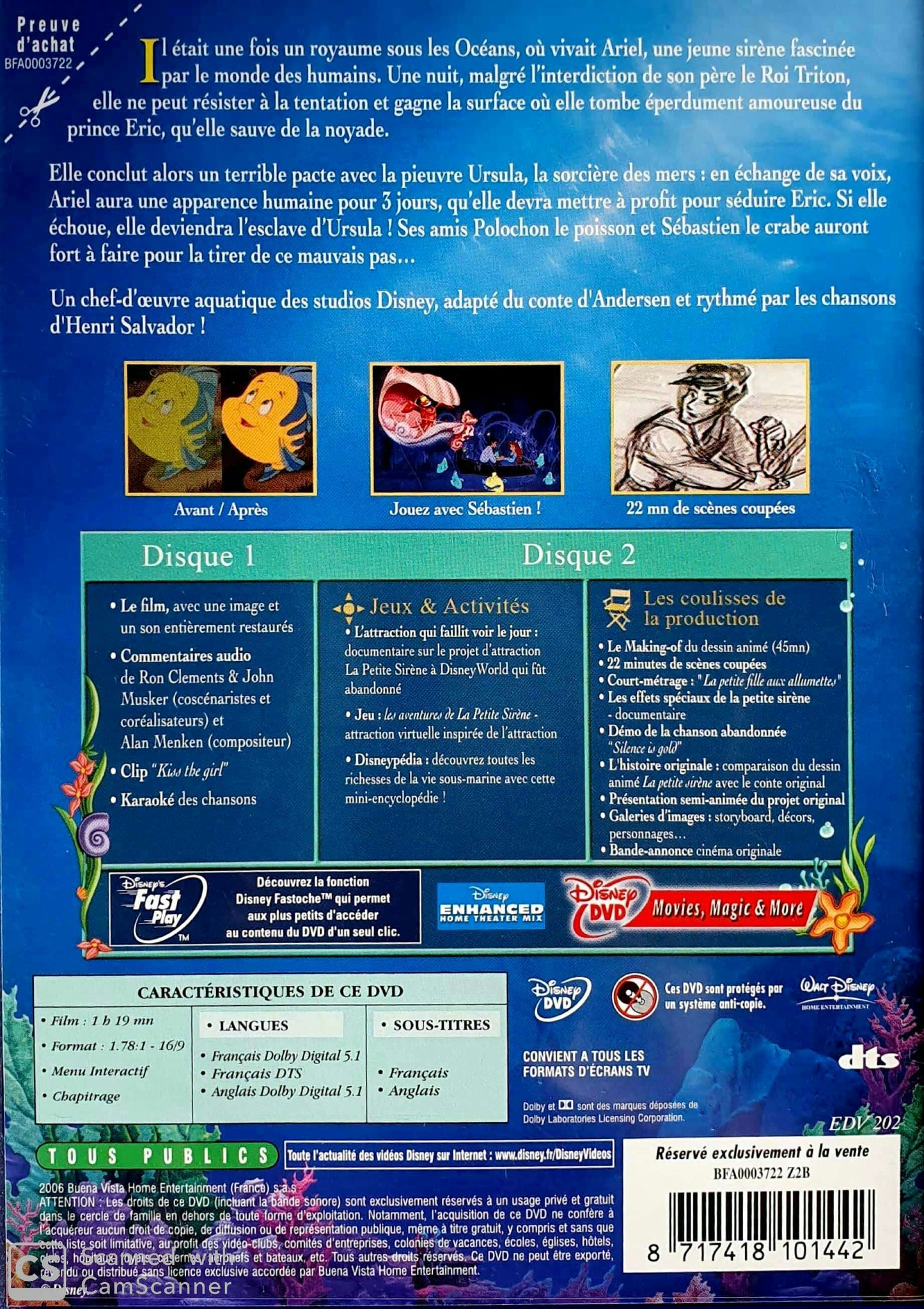 La Petite Sirene EN, FR Disney (4606740987959)