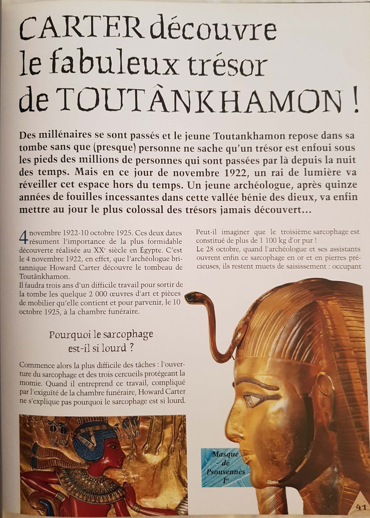 La recherche du Trésor de TOUTANKHAMON Like New Not Appicable (4619394318391)