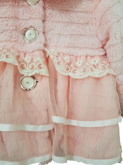 Lace Jacket 2-3 yrs Light Pink jacket with Lace and net (4626637422647)