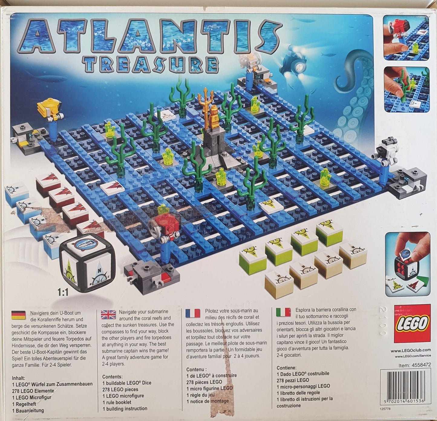 LEGO - Atlantis Treasure Like New, Age 8+ ReCuddles (6687570100409)