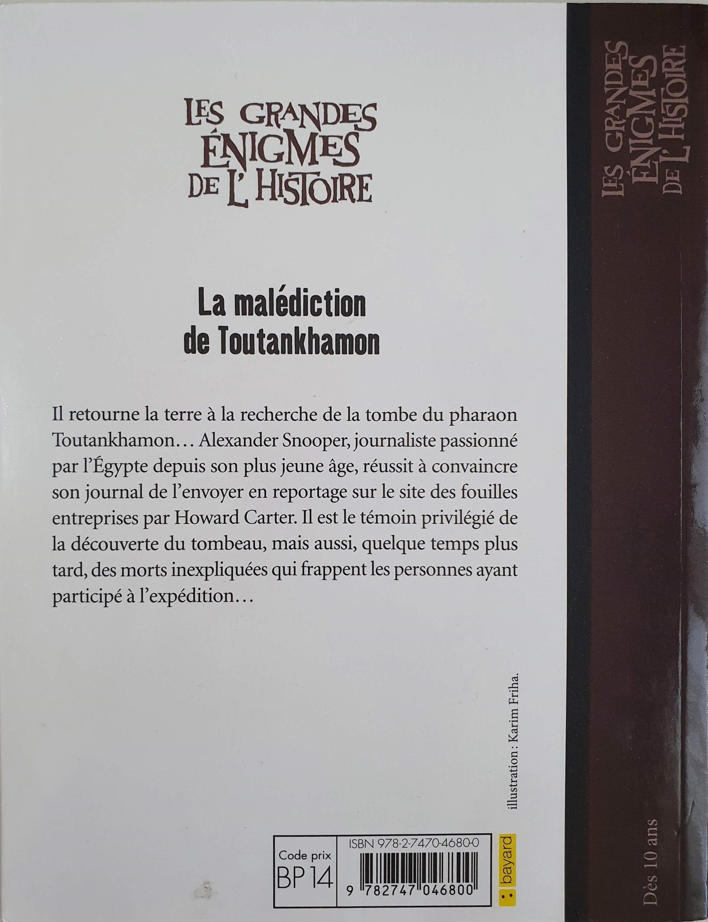 Les grandes énigmes de l'Histoire La malédiction de Toutankhamon Like New Recuddles.ch (6050246033593)