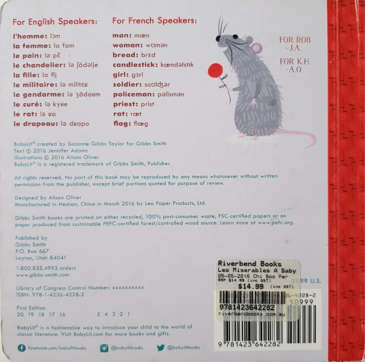 LES MISÉRABLES Like New, 0-5 Yrs Recuddles.ch (6591939903673)