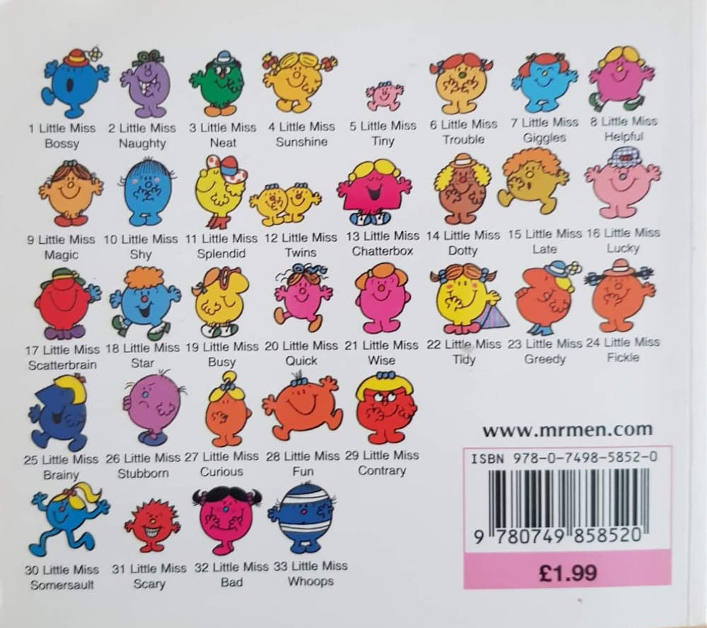 LITTLE MISS SCARY Like New Mr Men/Little Miss (6203873984697)