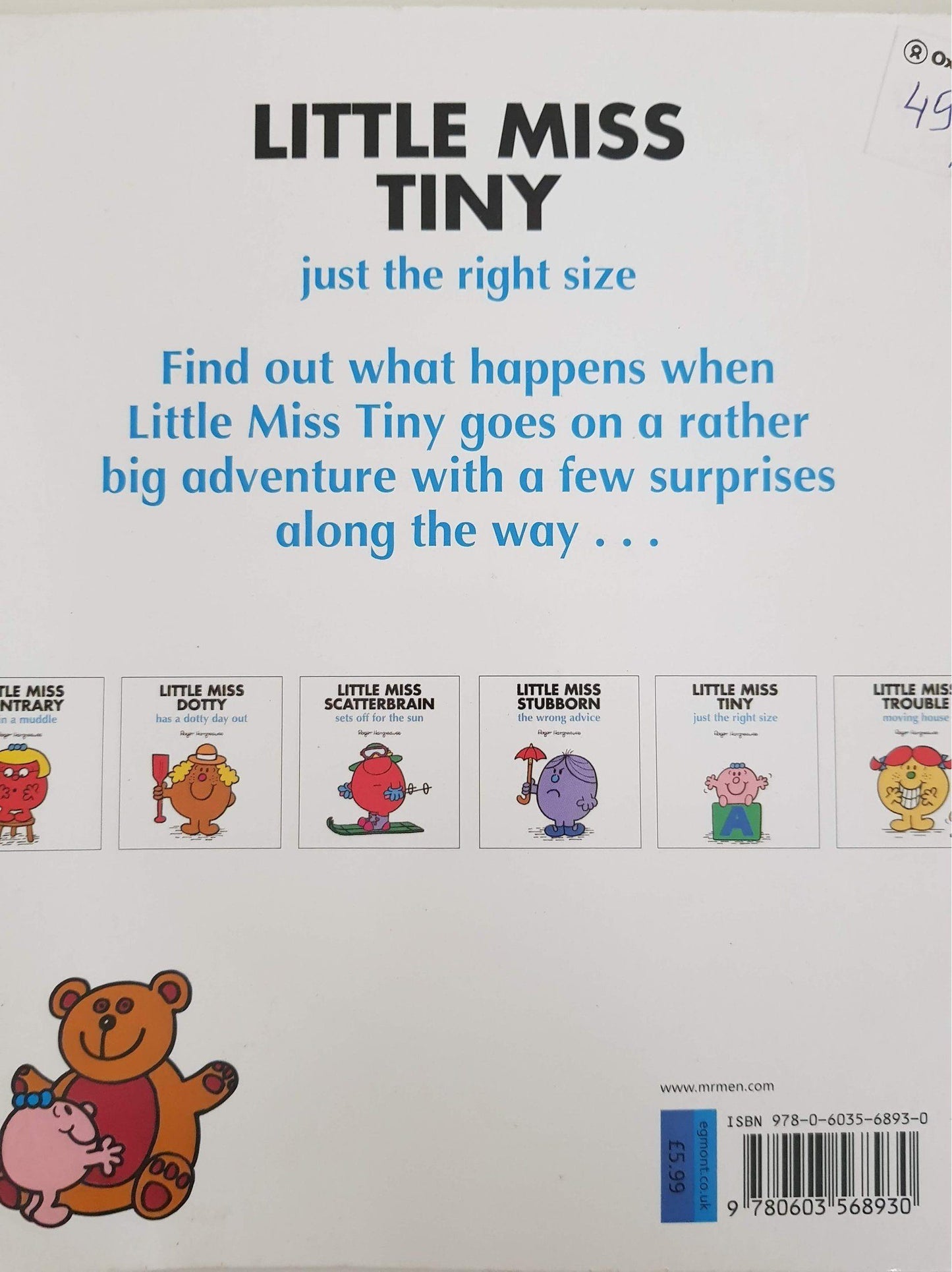 Little Miss Tiny : Just the Right Size Very Good Mr Men/Little Miss (6149125800121)