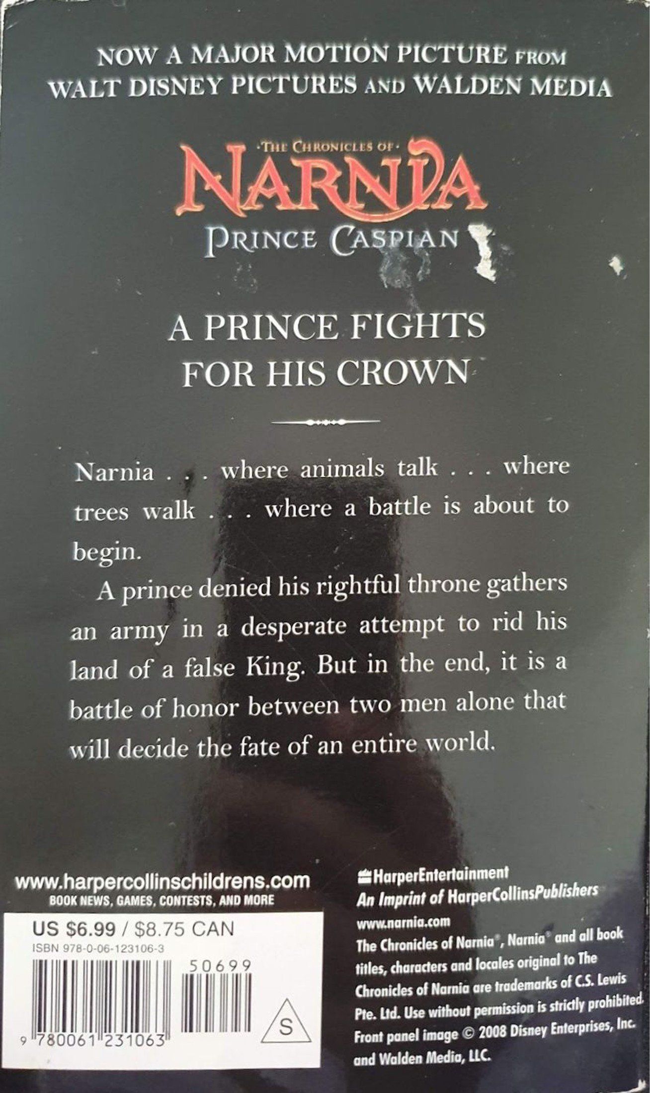 NARNIA - Prince Caspian Very Good, 12+ Years Recuddles.ch (7447686217945)