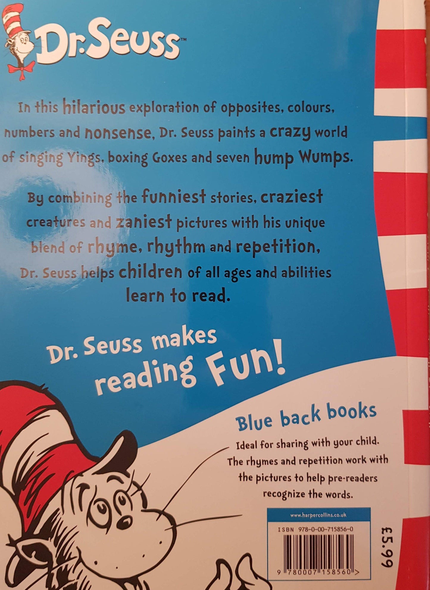 One fish two fish red fish blue fish Like New Dr seuss (6049524515001)