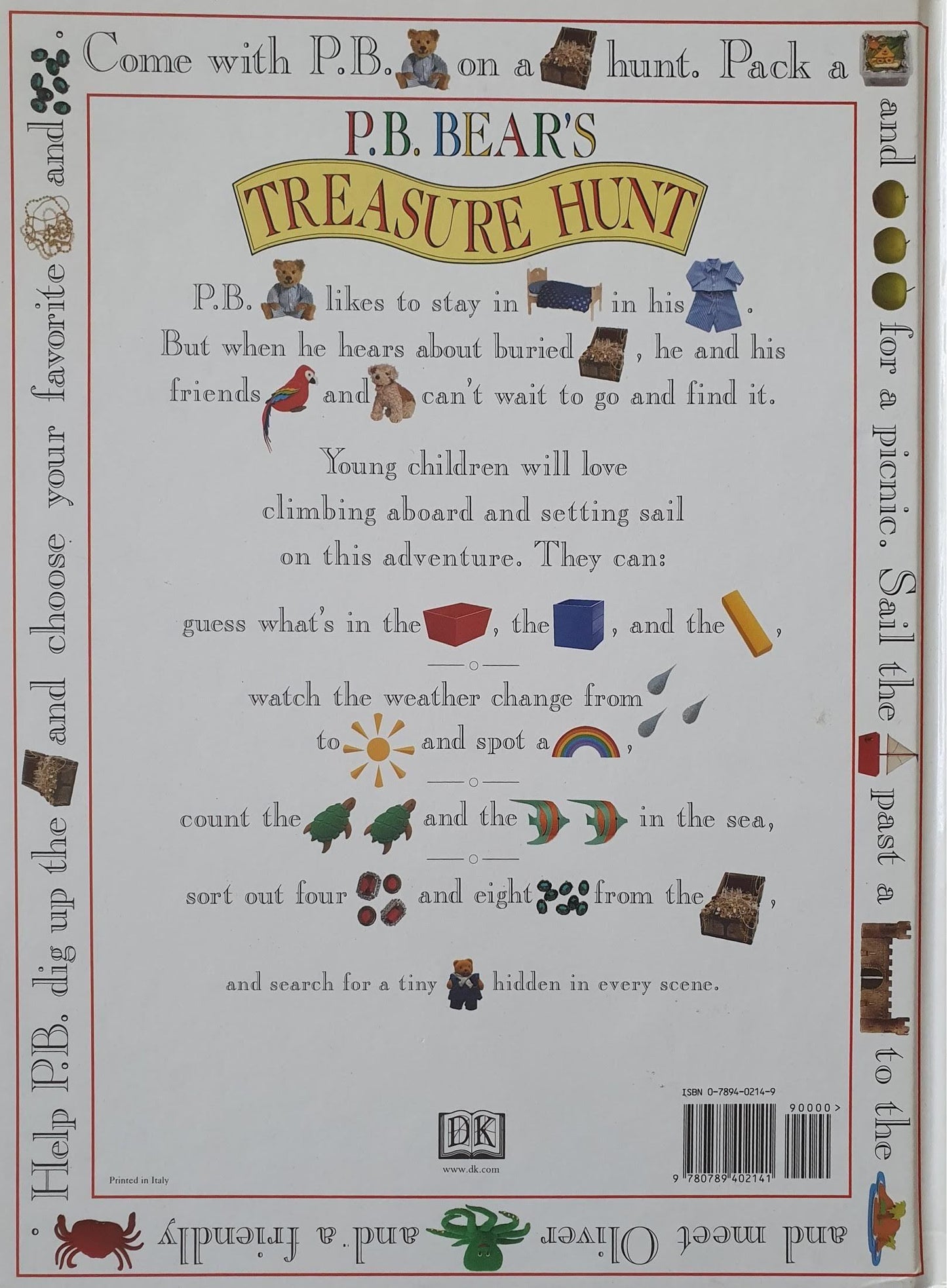 P.B. BEAR'S TREASURE HUNT Like New Recuddles.ch (6322241929401)