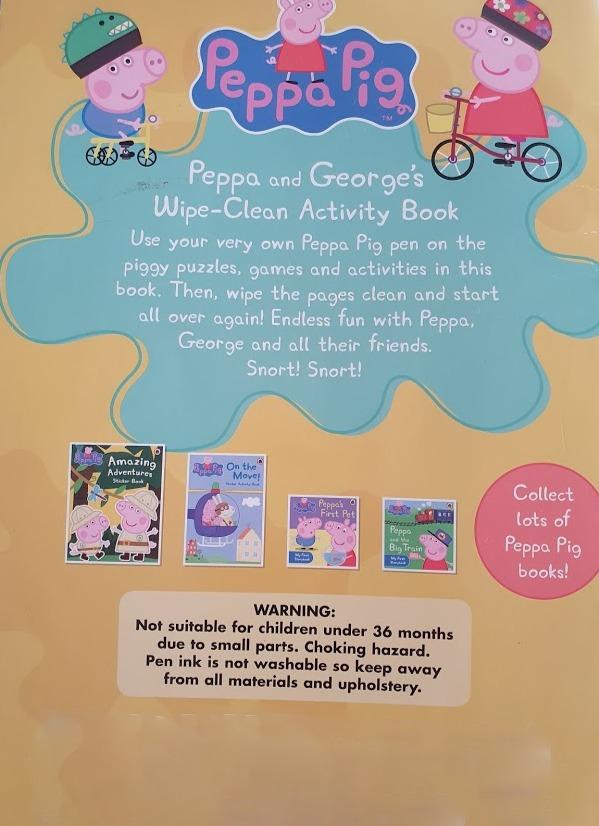 Peppa Pig: Peppa and George's Wipe-Clean Activity Book Very Good Peppa Pig (6123516002489)