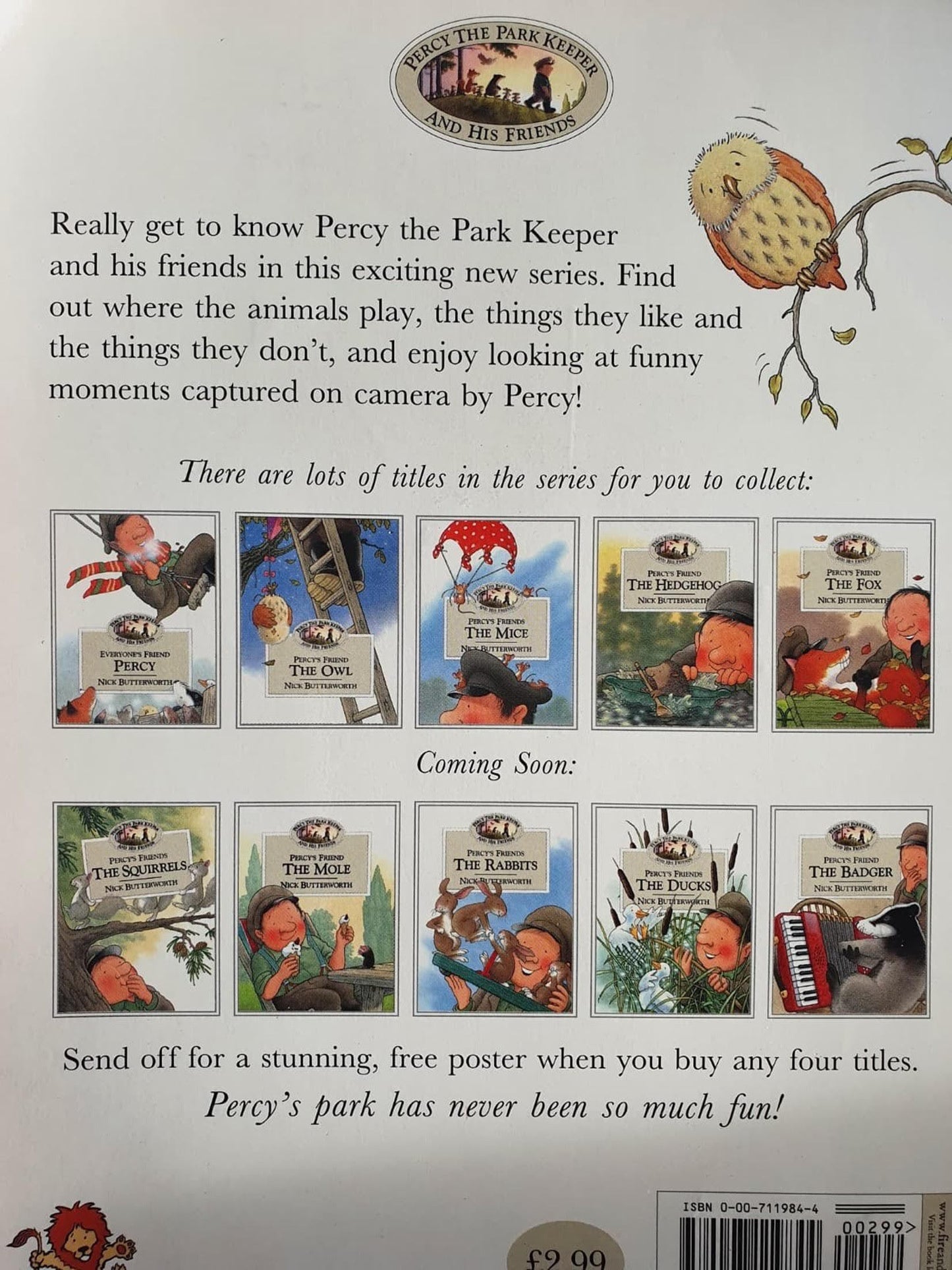 Percy's Friend - THE OWL Like New, 0-5 yrs Recuddles.ch (6333753491641)