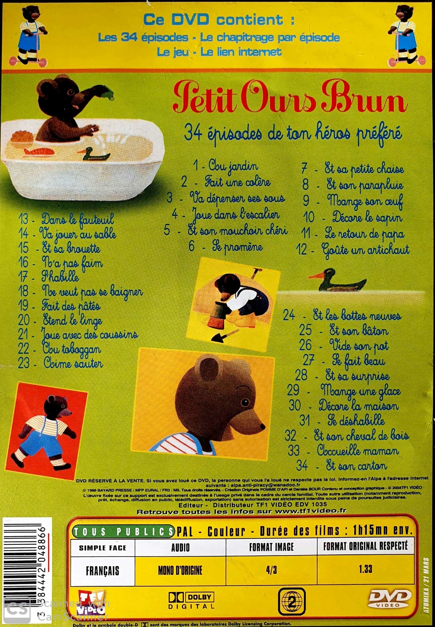 Petit Ours Brun Vol2 EN, FR ReCuddles (4606741446711)