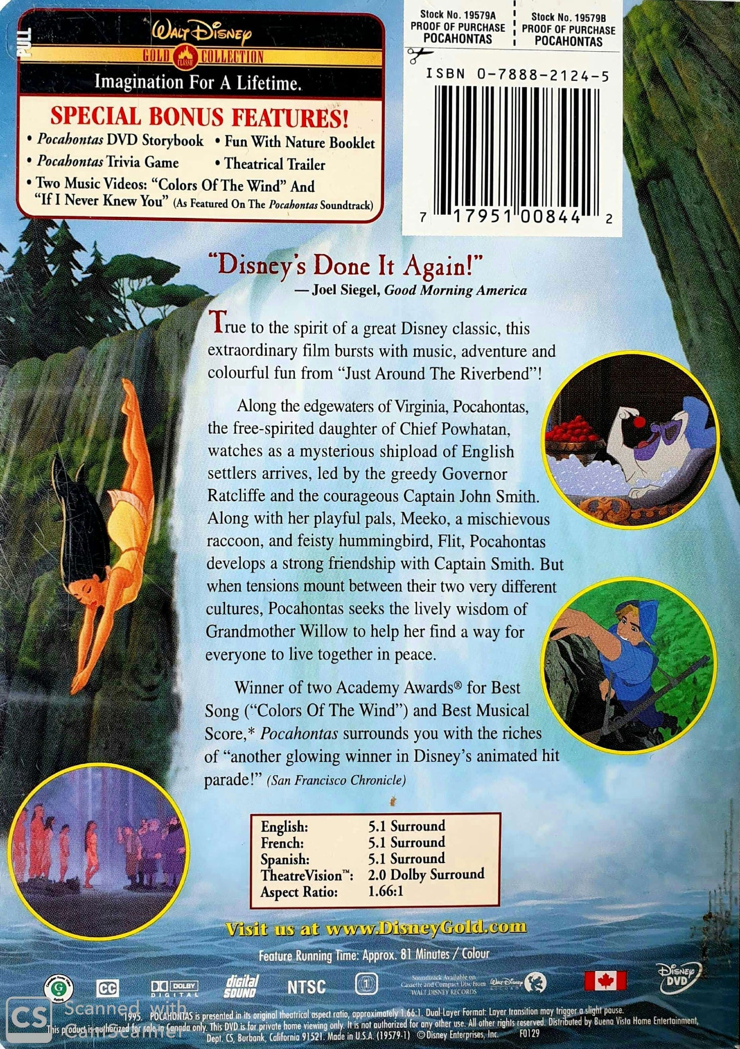 Pocahontas EN, FR Disney (4606740299831)