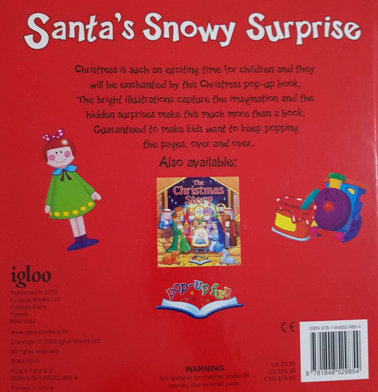 Santa's Snowy Surprise Like New Recuddles.ch (6100592001209)
