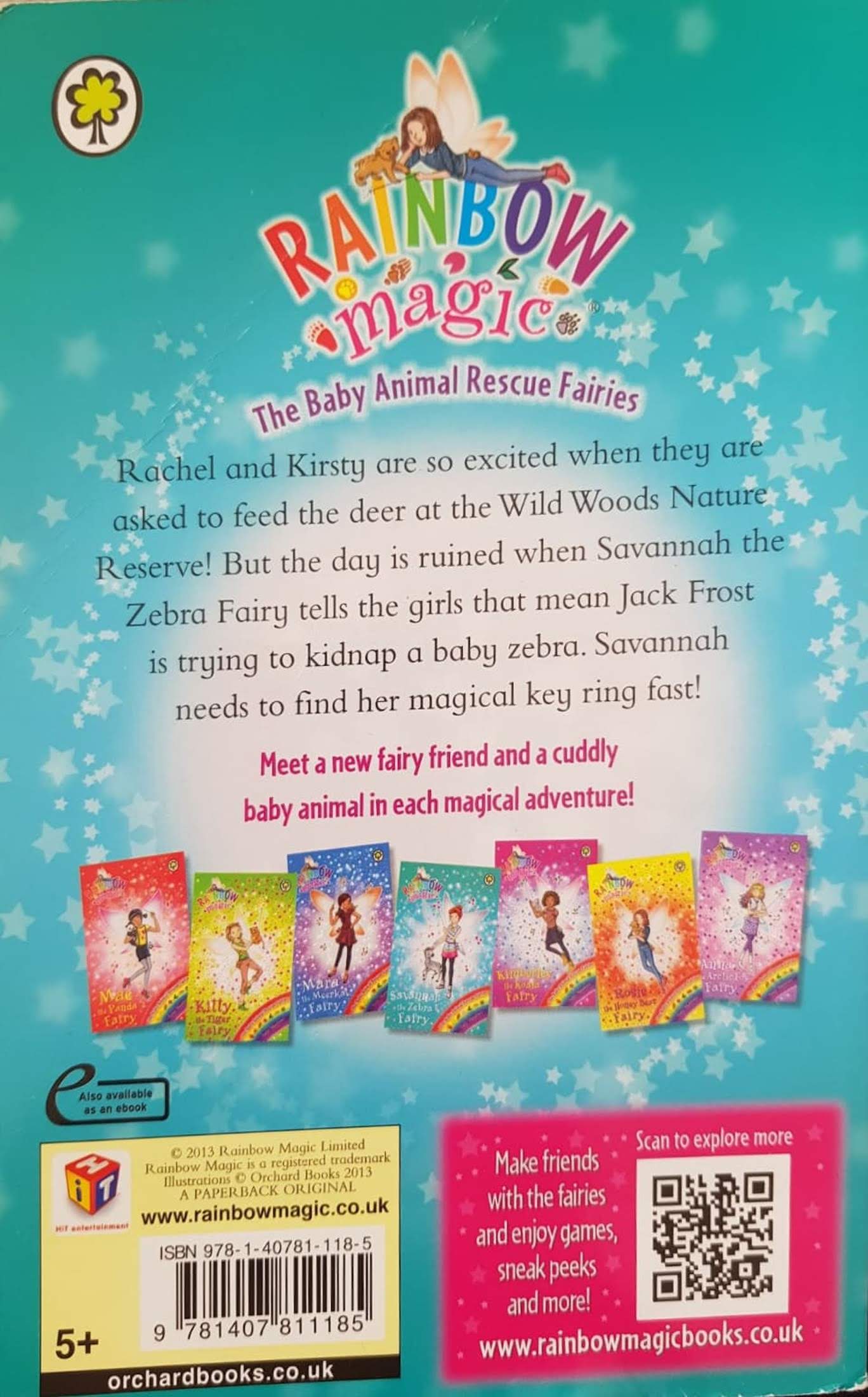 Savannah the Zebra Fairy Like New Rainbow Magic (6196048855225)