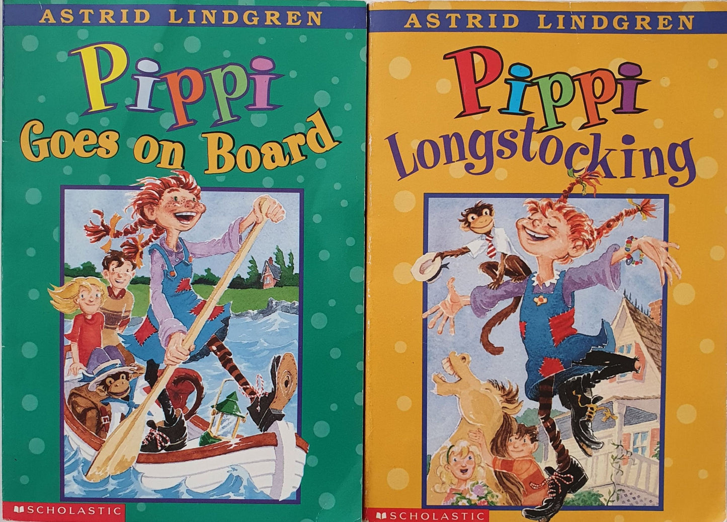 Set of 2 books: Pippe Goes on Board, Pippe Longstocking Very Good Not Applicable (4602615791671)