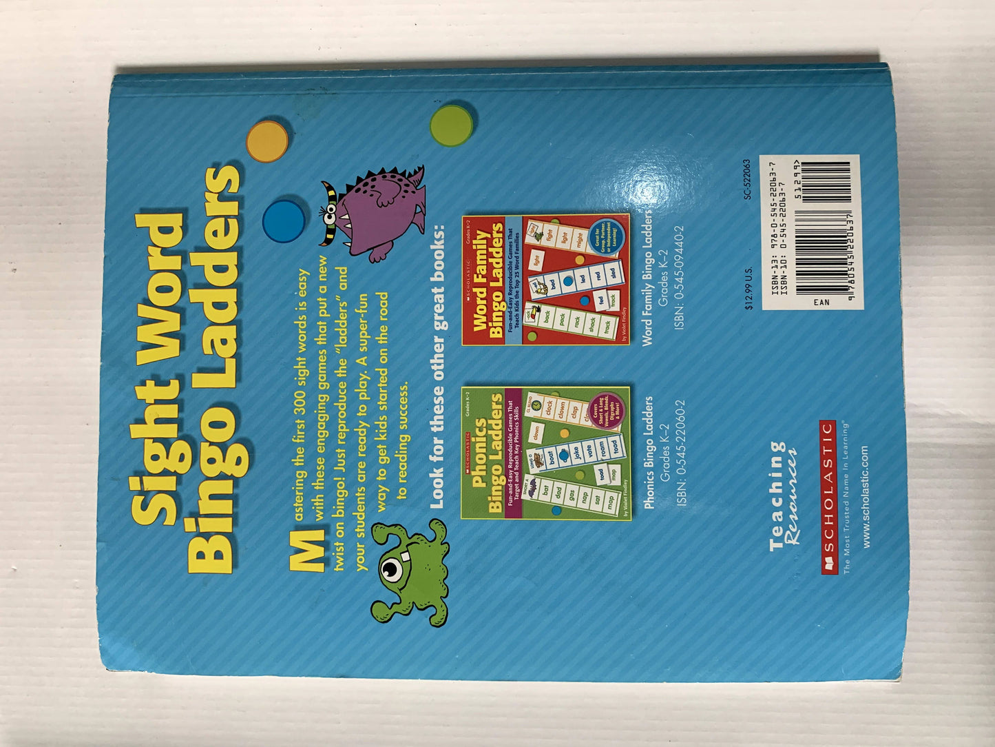 Sight Word Bingo Ladders Like New, 4+ yrs Not Applicable (7032273895609)