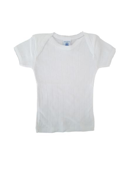 Solid White Top Petit Bateau ,6 months (67 cm) Petit Bateau (4612026564663)