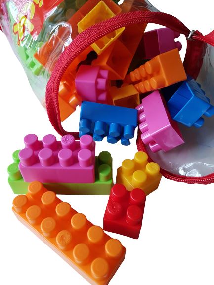 Stacking Blocks 50 pcs Like New, 3+ yrs Fisher Price (6545708220601)